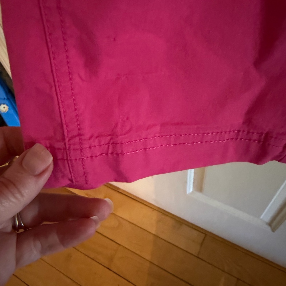 Lane Bryant Hot Pink Cargo Capri with Drawstring - Picture 6 of 9